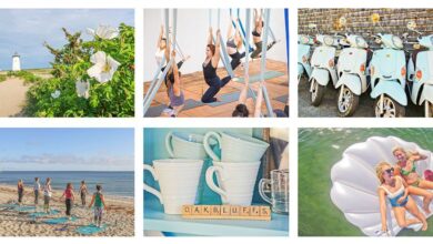 Un retiro de yoga y artes aéreas