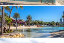 multi photo of Brisbane swimming pools at Wynnum, Southbank and Springfield