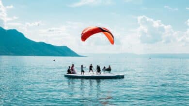 Tourists enjoying Switzerland