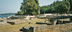 Inglés: Castrum bizantino en Brijuni