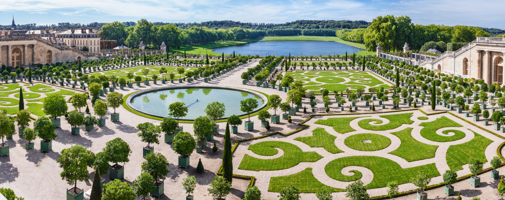 El Jardín de los Invernaderos de Versalles.  París, Francia