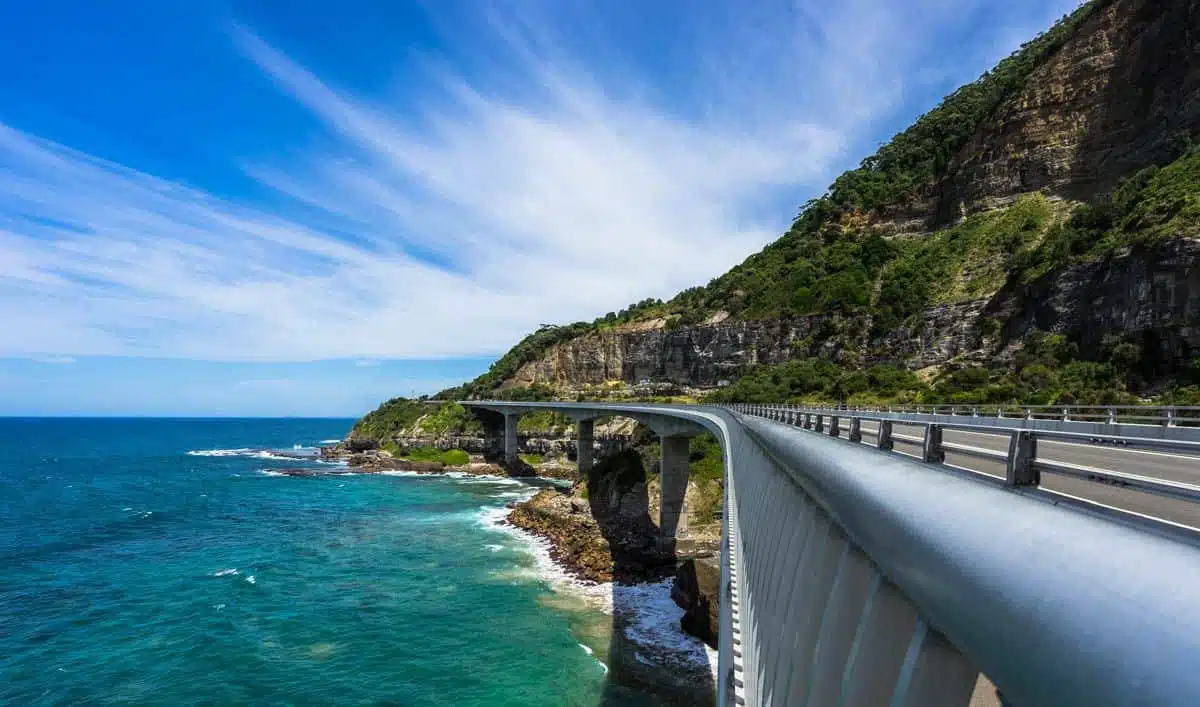 Viaje por carretera al puente Sea Cliff, Nueva Gales del Sur