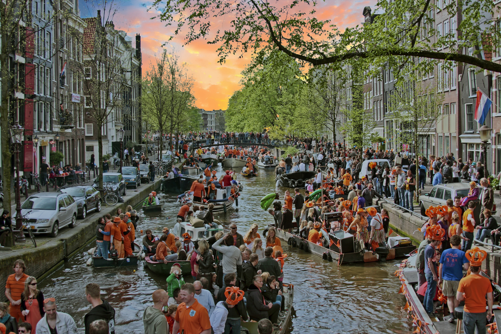 Celebración del Día del Rey en los Países Bajos