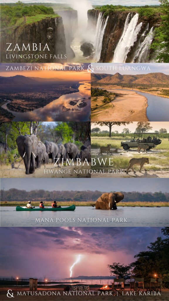 Safari multipaís_Safari africano_Combinación clásica_Sudáfrica-Zambia-Zimbabwe
