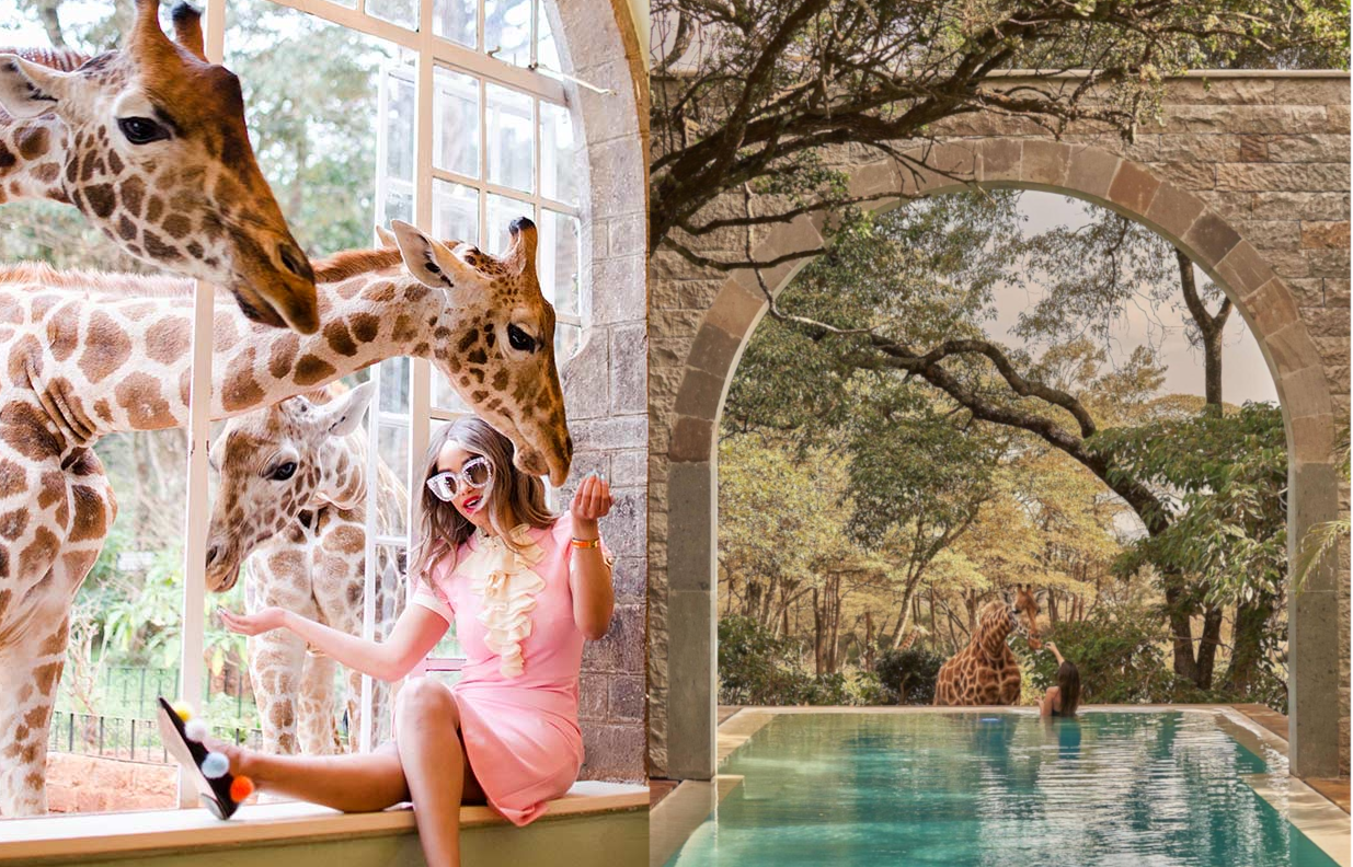 Giraffe Manor es una de las habitaciones más populares de África