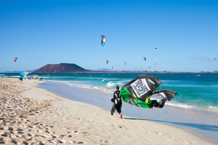 Kitesurf en Flag Beach, Fuerteventura