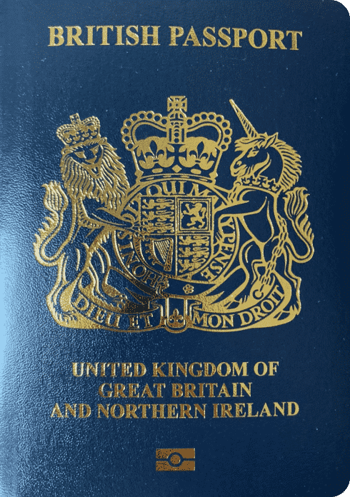 Pasaporte británico Gb