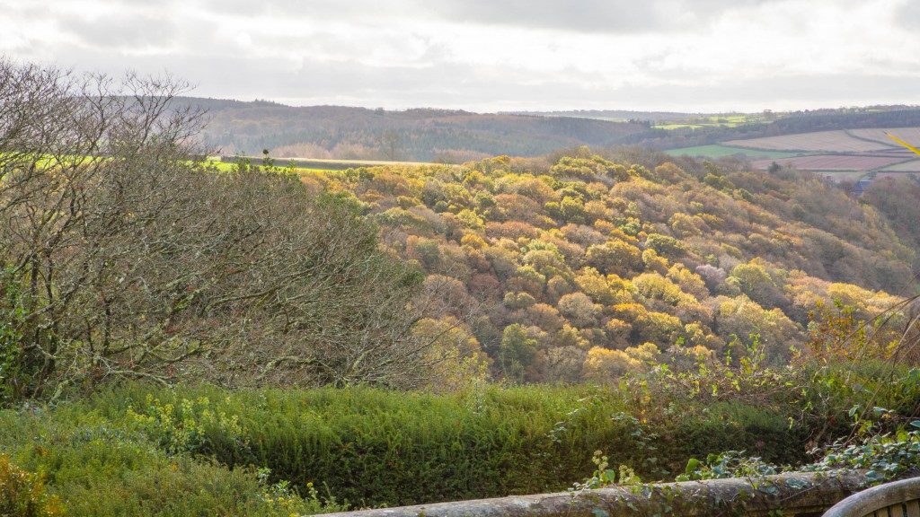Vista de Devon desde la terraza