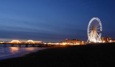 Brighton Pier and Ferris Wheel at Night