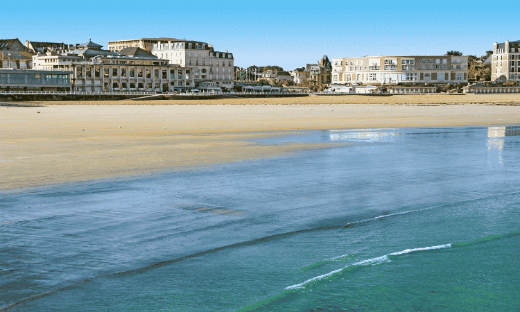 Playas de Bretaña - Plage de l'Écluse Dinard