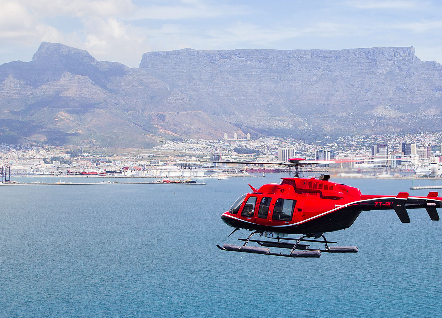 Recorrido en helicóptero por el paseo marítimo V&A de Ciudad del Cabo