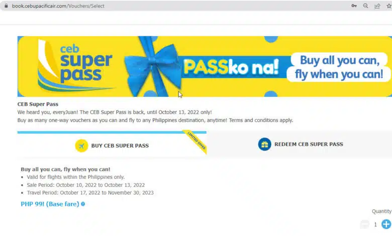 Cebu Pacific Airs Ceb Super Pass Venta –