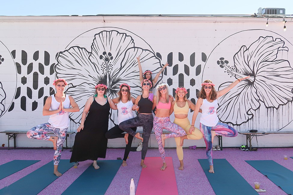 Bride Vibe Yoga the Drifter Hotel in New Orleans