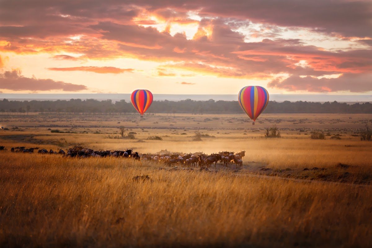 La gran migración de globos aerostáticos en África en septiembre