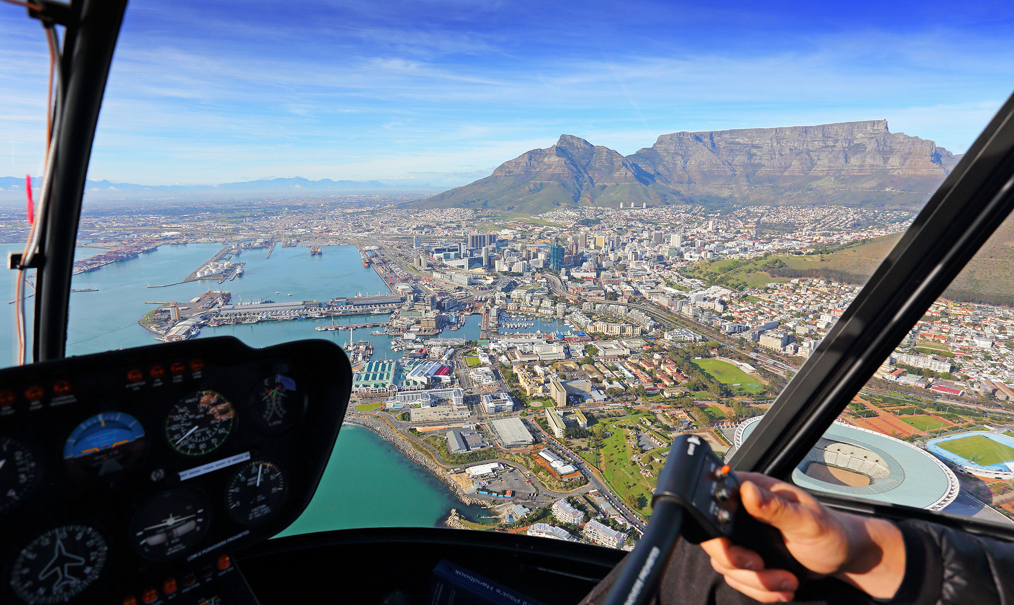 Helicóptero con vistas a Ciudad del Cabo