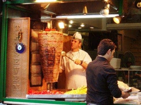 Doner kebab Estambul Turquia