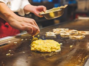 Okonomiyaki - la mejor comida en Osaka